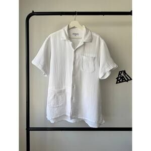 Engineered Garments Cotton Crepe Muslin Camp Shirt